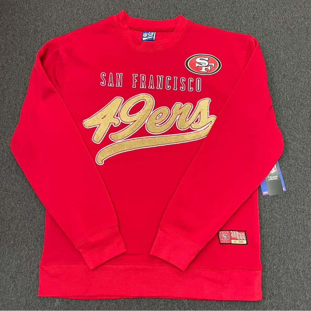 San Francisco 49ers (Men’s size Large) Crew Neck Fleeced Lined NFL Sweatshirt